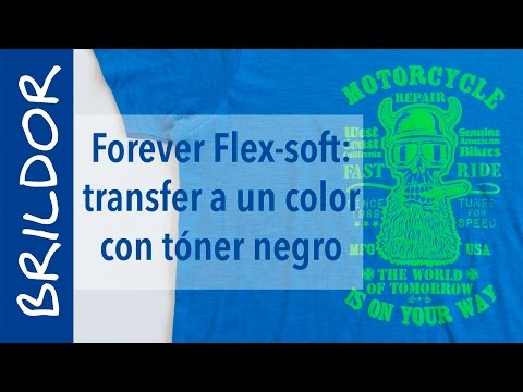 Forever Flex-soft: transfer a un color con tóner negro