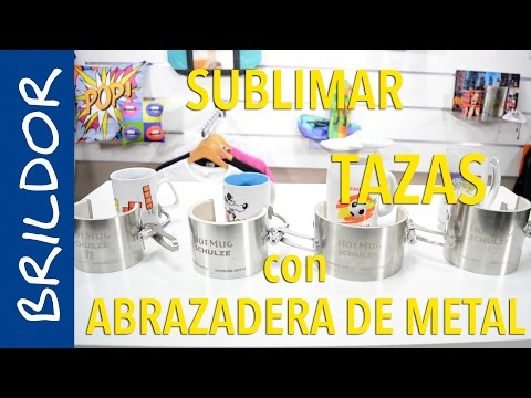 Cómo sublimar tazas con abrazadera de metal