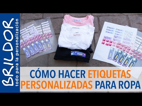 CÓMO hacer ETIQUETAS para ROPA PERSONALIZADAS