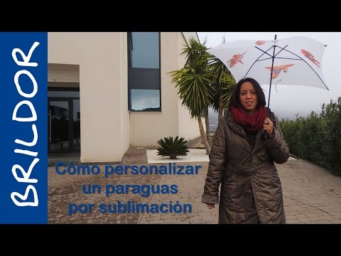 How to personalise a umbrellas by dye sublimation printing