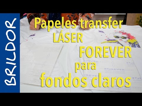 Papel transfer Láser Forever Transparent para fondos claros