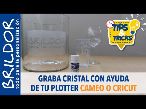 HOW TO ETCH GLASS with CAMEO or CRICUT