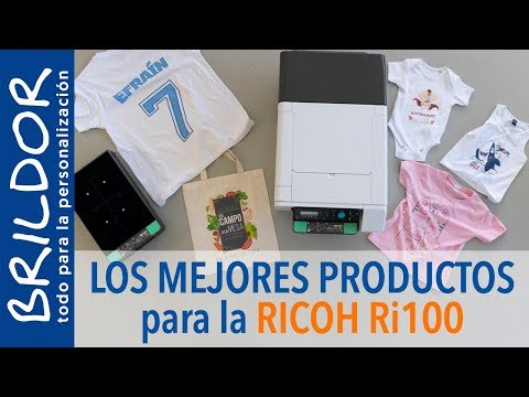 Qué productos puedo personalizar con la Ricoh Ri100