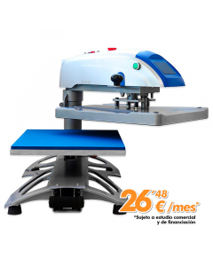 Plancha automática giratoria y extraíble Brildor XH-B2N de 40x50cm y sus platos