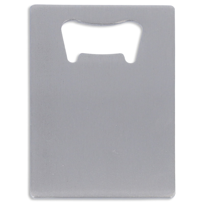Décapsuleur sublimable en forme de carte de visite