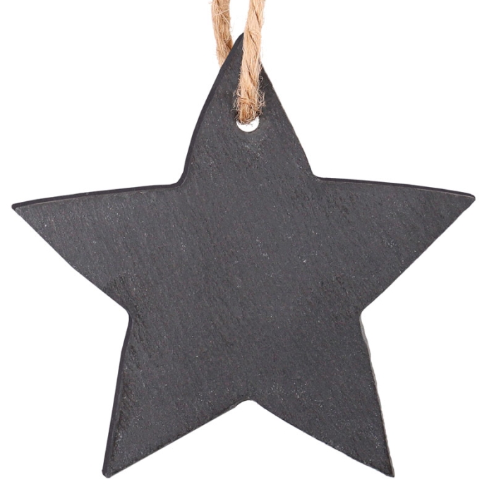 Hanging Christmas Slate Ornaments for Engraving
