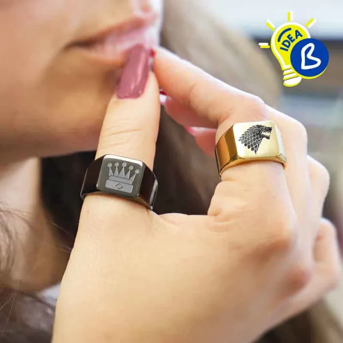 Anillos sello cuadrado para grabado BRILDOR ®