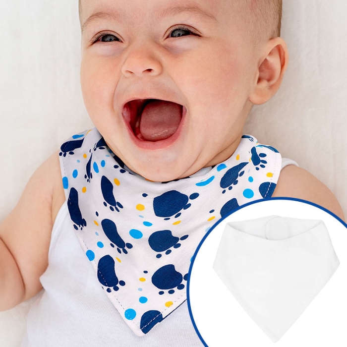 Bavoir bandana bébé pour sublimation