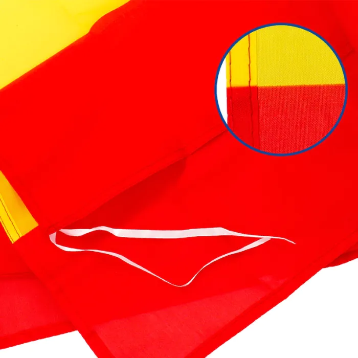 Bandera España sublimable - Detalle del tejido