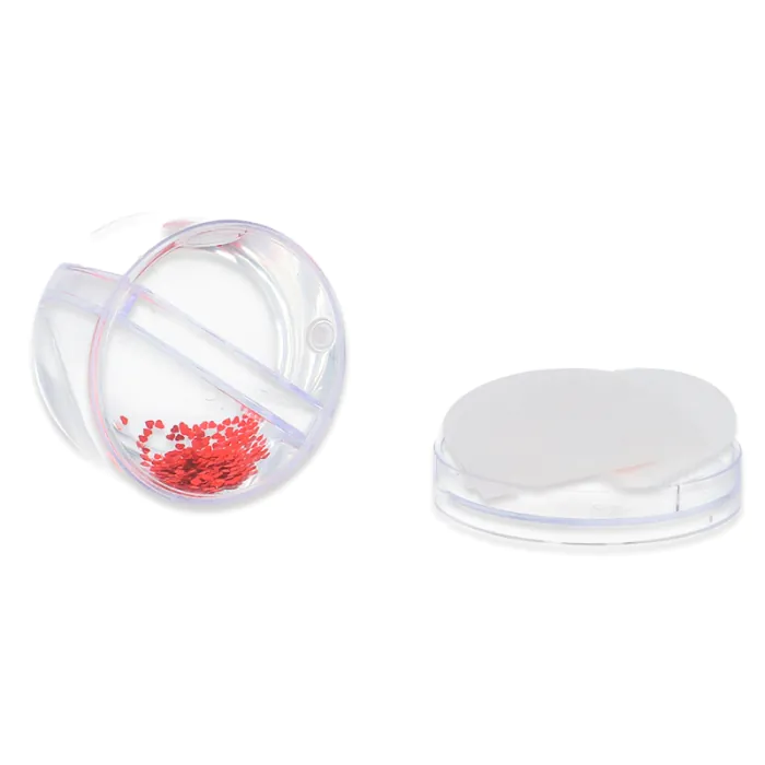 Bola de nieve corazones rojos con foto - Sin carátulas y esponja 