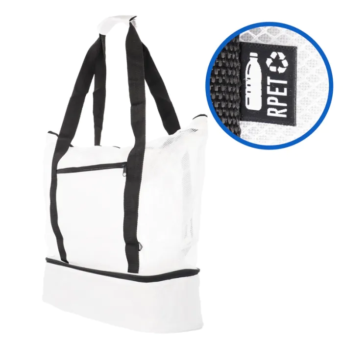 Sublimatable cooler bags with grid - RPET Label