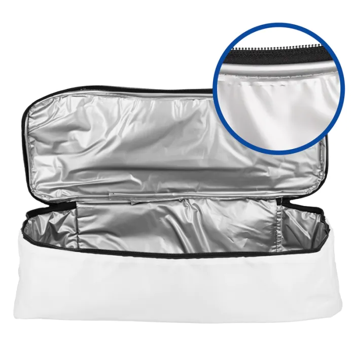 Sublimatable cooler bags with grille - Zipper and insulation PEVA isotherm