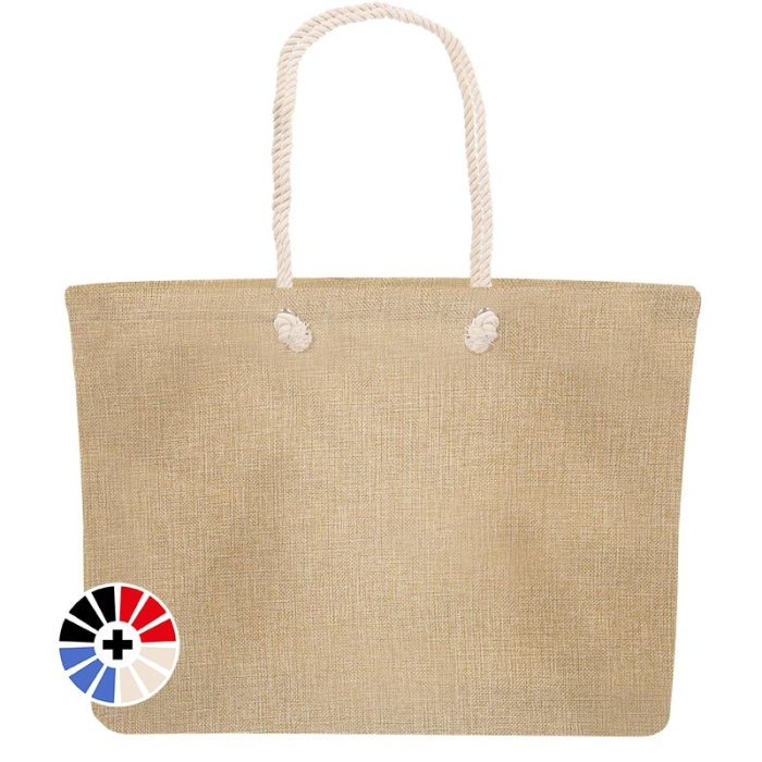 Bolsos yute sublimable con asas de cuerda