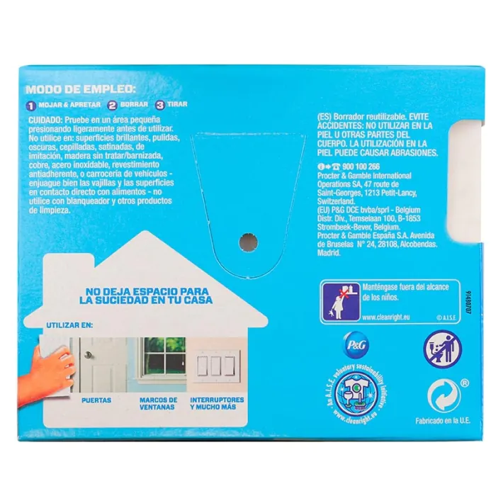 Limpiador para pantallas de serigrafía - Reverso caja