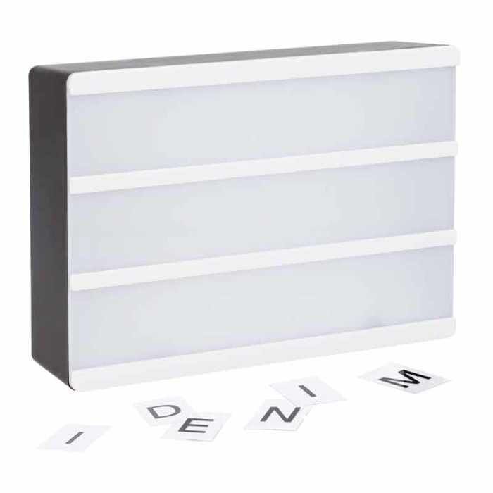 Caja de luz para mensajes