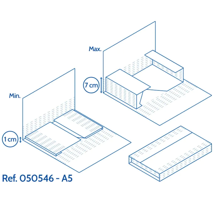 Dimensions étui-croix A5