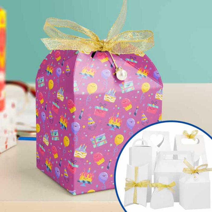 Cajas para regalo de cartoncillo sublimable