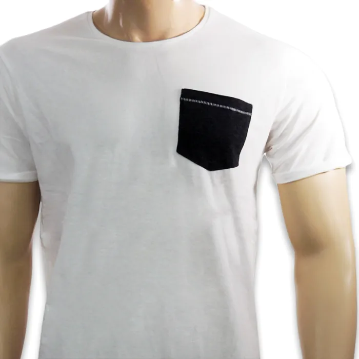 Camisetas con bolsillo 140g - 100% algodón, no sublimable