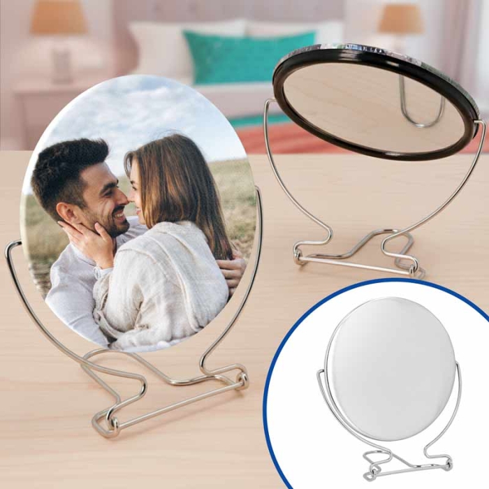 Tabletop Mirrors with Ø100mm Metal Plate Tabletop Mirrors with Ø100mm Metal Plate