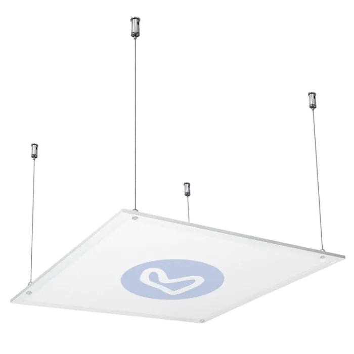 Kits pour suspendre des panneaux - Exemple d'utilisation