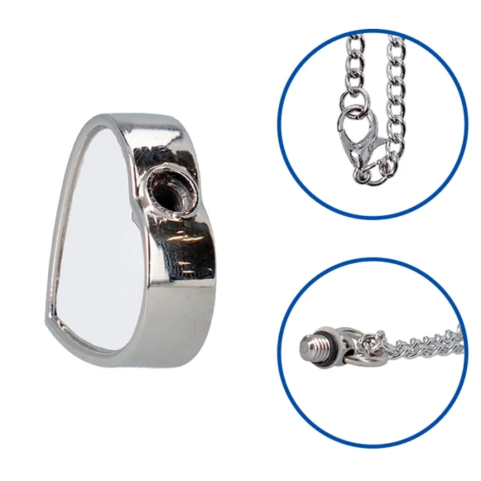 Sublimation Heart Ashes Holder Memorial Necklace - Link and lid