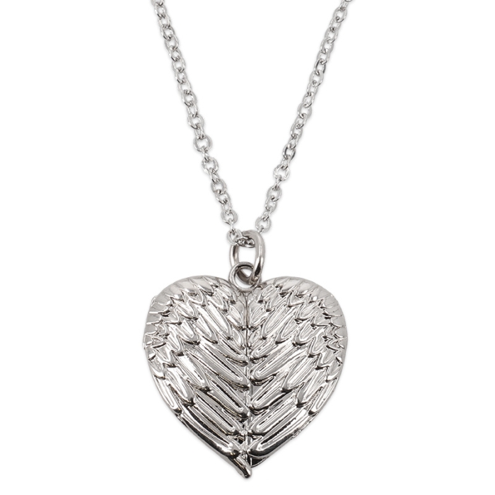 Pendentif cœur avec ailes sublimable avec chaîne