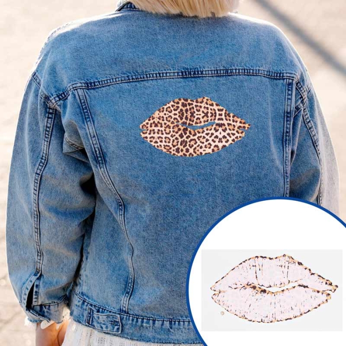 Diseño transfer Labios Leopardo