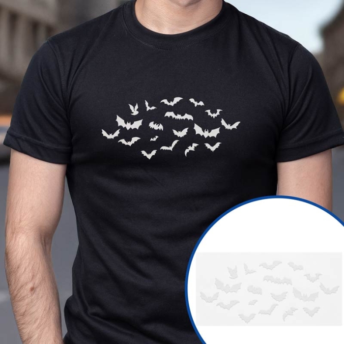 Diseño transfer Murciélagos Glow