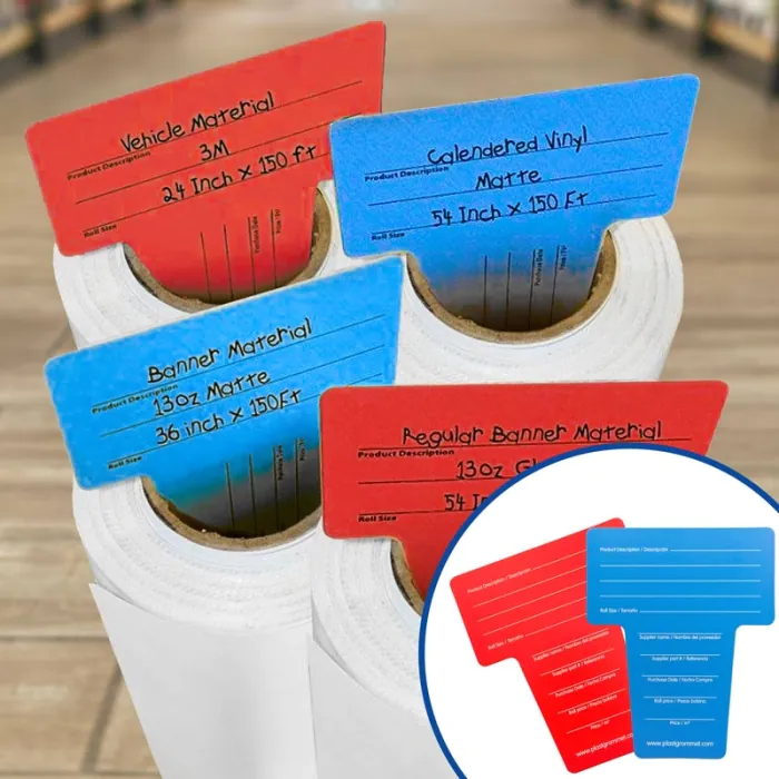 Etiquetas identificativas para rollos