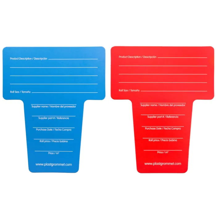 Etiquetas identificativas para rollos - Pack 10 uds