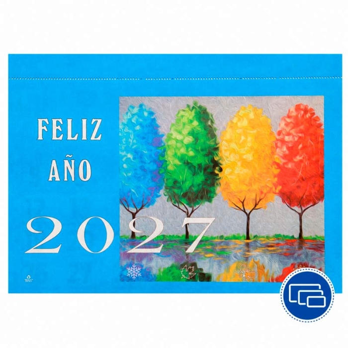 Faldillas calendarios mensuales 2027 Faldillas calendarios mensuales 2027