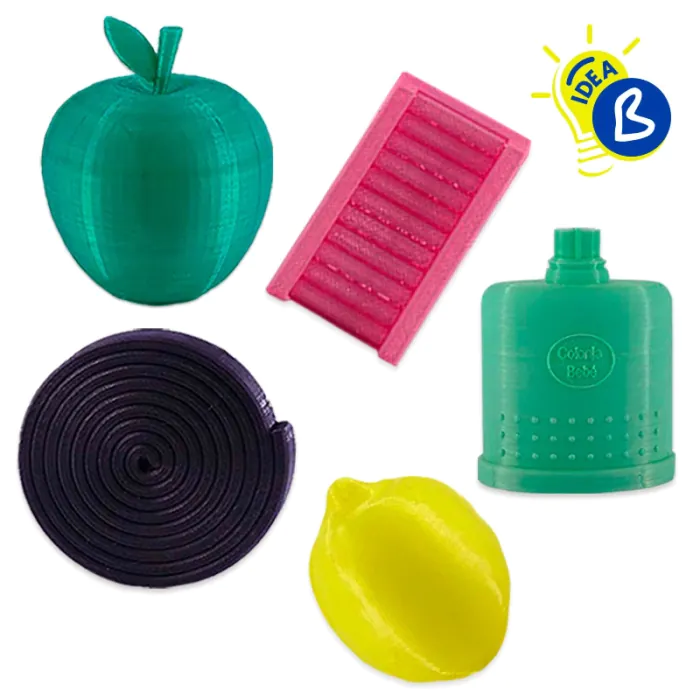 Filaments flexibles TPU aromatisés pour imprimante 3D -  Exemple d'utilisation