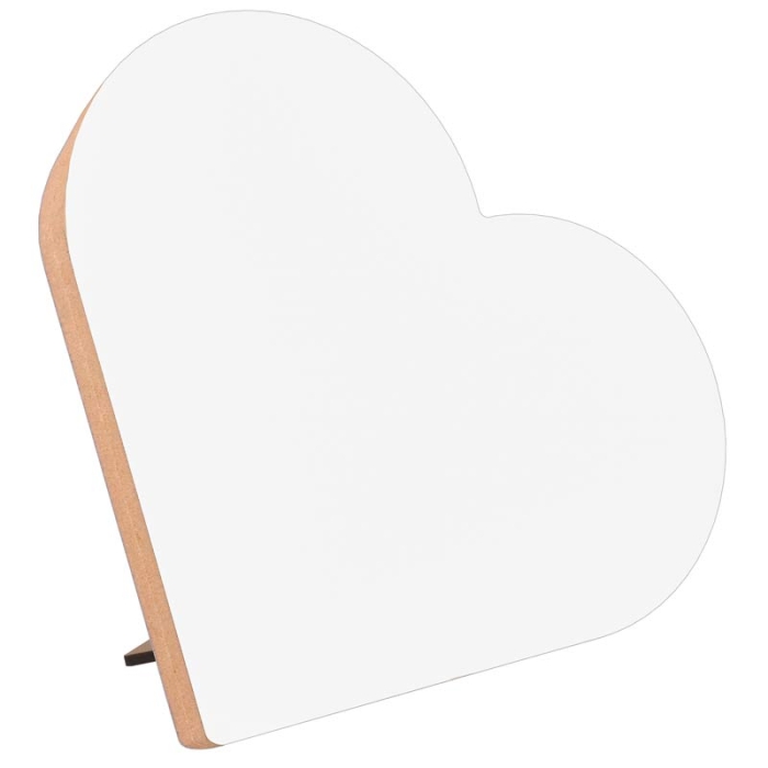 Fotopaneles Corazón madera DM15 sublimable con soporte