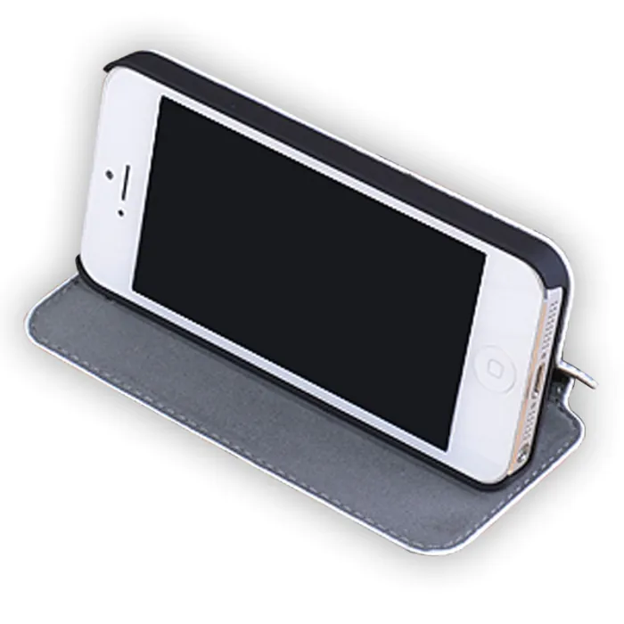 Funda de simil piel para iPhone 6 Plus - Ejemplo funda como soporte
