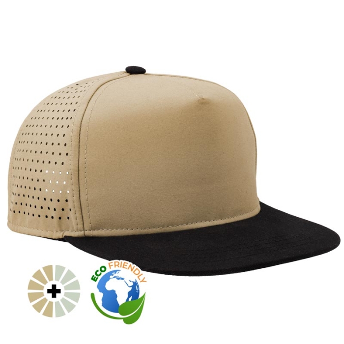 Gorras bicolor sublimables con visera plana 