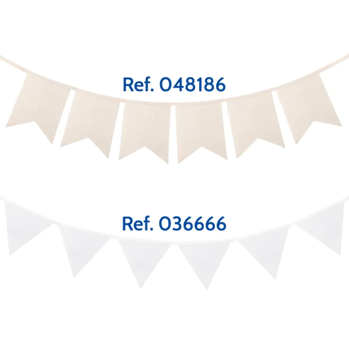 Guirnaldas de tela sublimable - Modelos