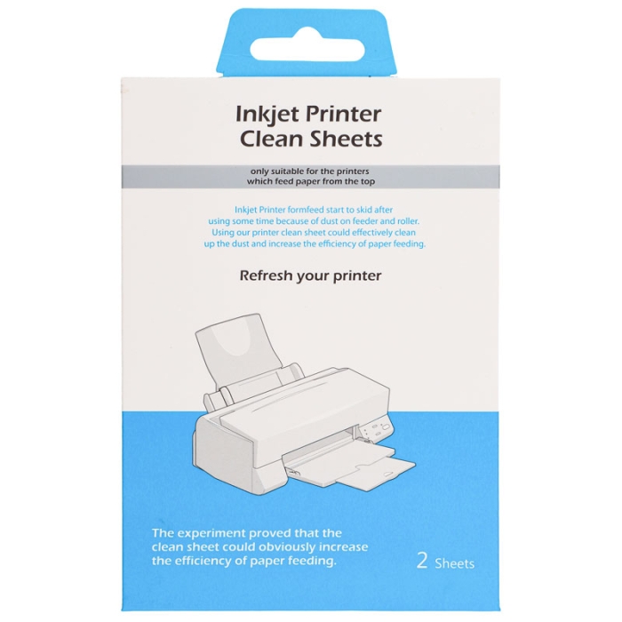 Feuilles de nettoyage pour imprimantes Inkjet
