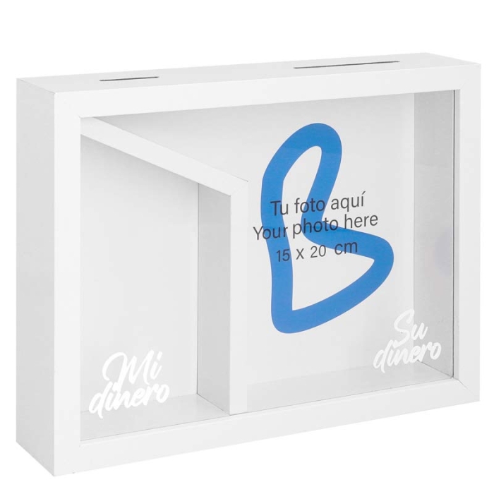 Huchas portafotos de madera - Pareja Huchas portafotos de madera - Pareja