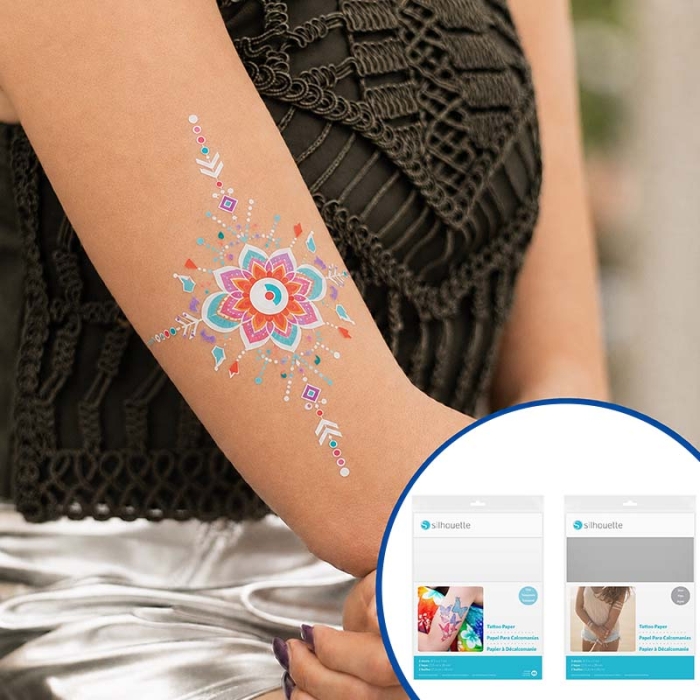 Kits pour tatouages en feuilles Silhouette