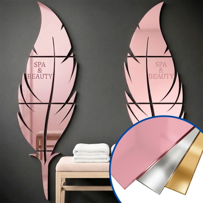 Láminas acrílicas efecto espejo