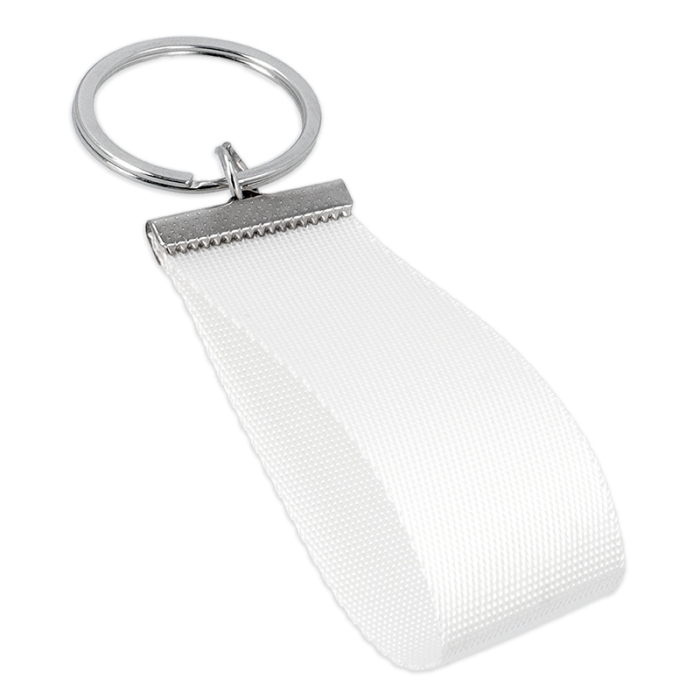 Porte-clés avec boucle de tissu sublimable