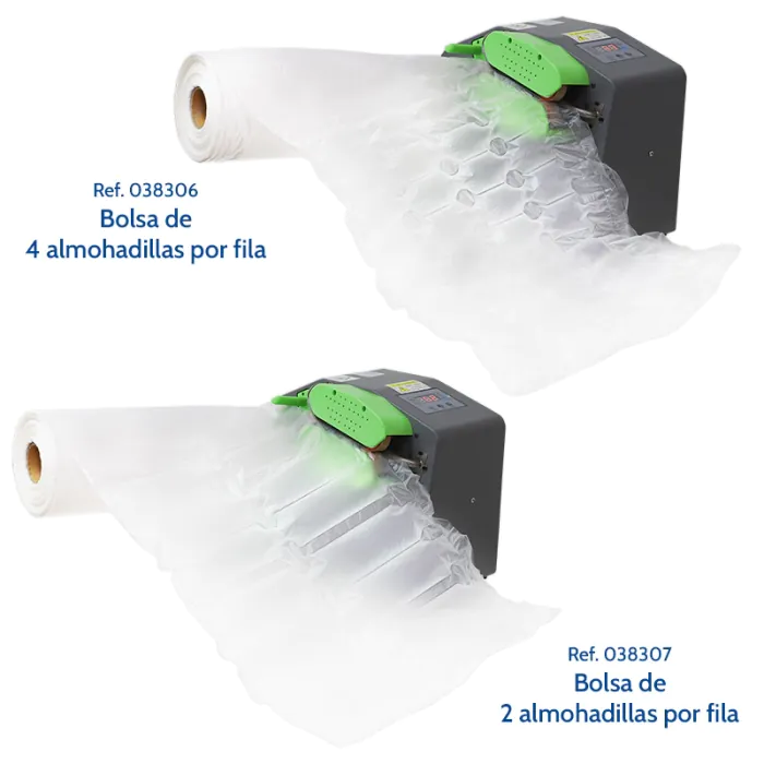 Máquina de inflado y burbujas de protección