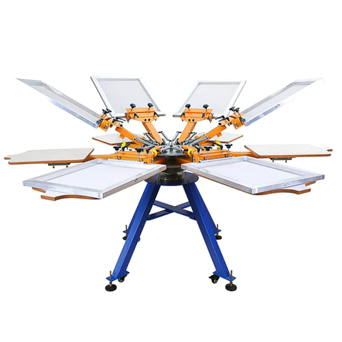 Máquina de serigrafía 6 colores y 6 estaciones