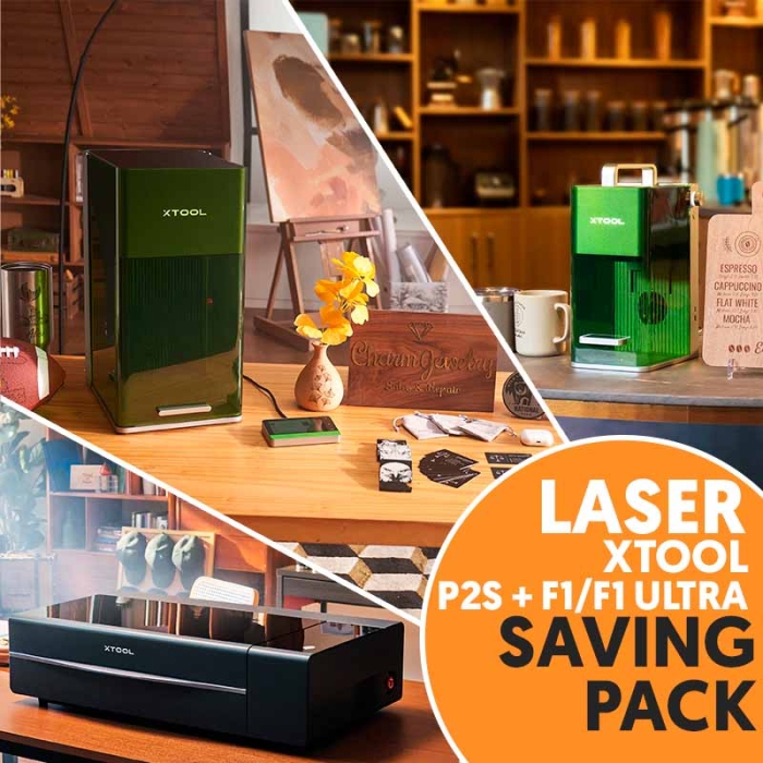 xTool P2S and F1/F1 Ultra Laser Machines - Saving Packs
