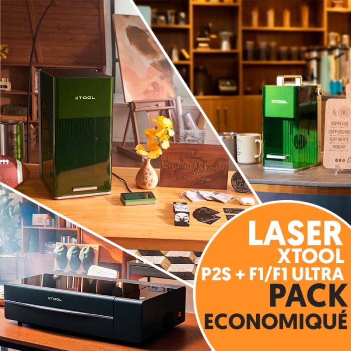 Machines laser xTool P2S et F1/F1 Ultra - Packs Économiques