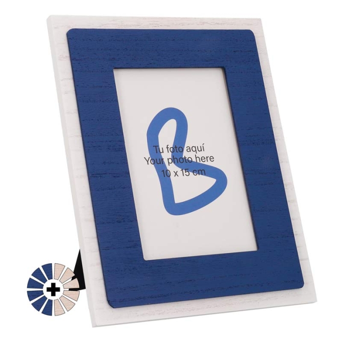 Marcos para fotos de madera pintada Marcos para fotos de madera pintada