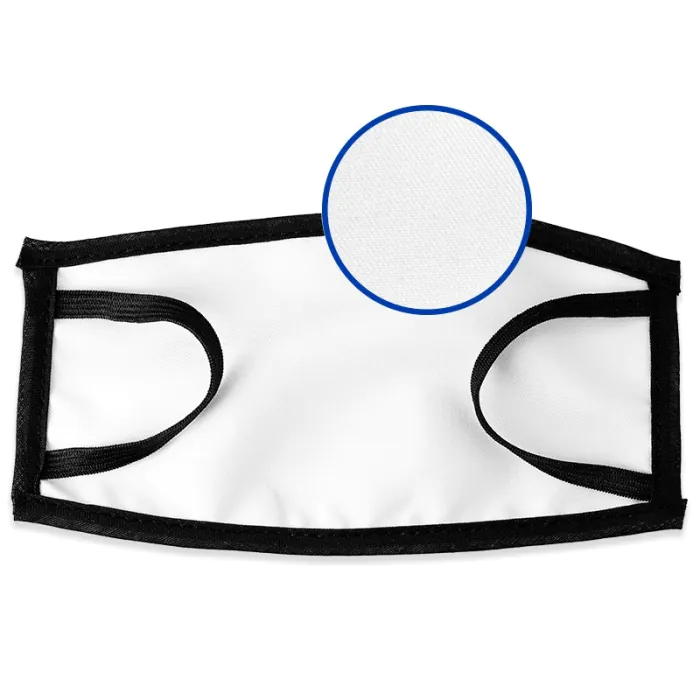 Mascarillas faciales para sublimación - Reverso - Detalle del tejido