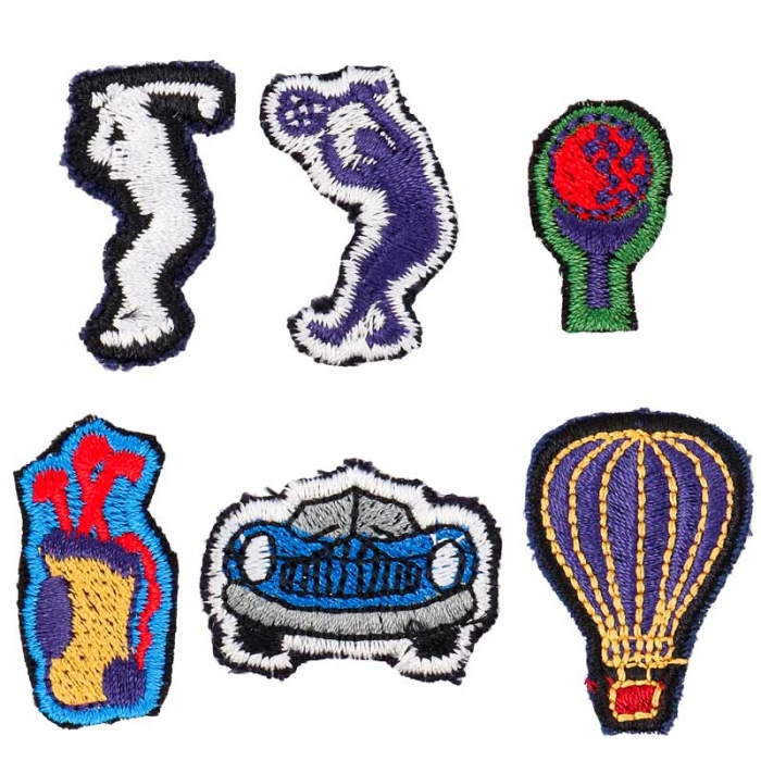 Mini Parches bordados Deportes Surtido 36 uds