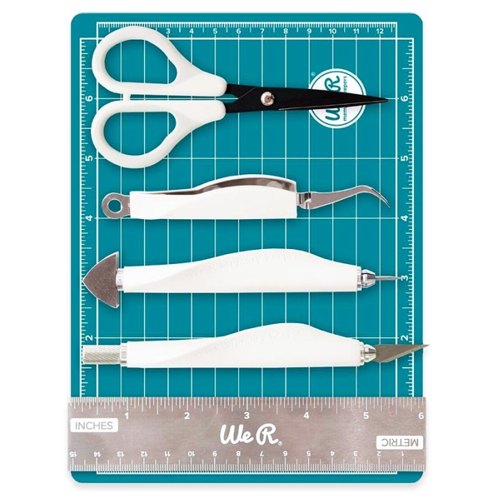 Mini Tool Kit Aqua We R - Scrapbooking Tools