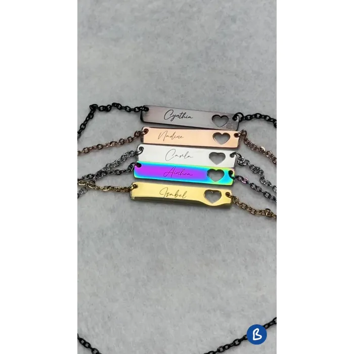 Pulseras medalla redonda para grabado